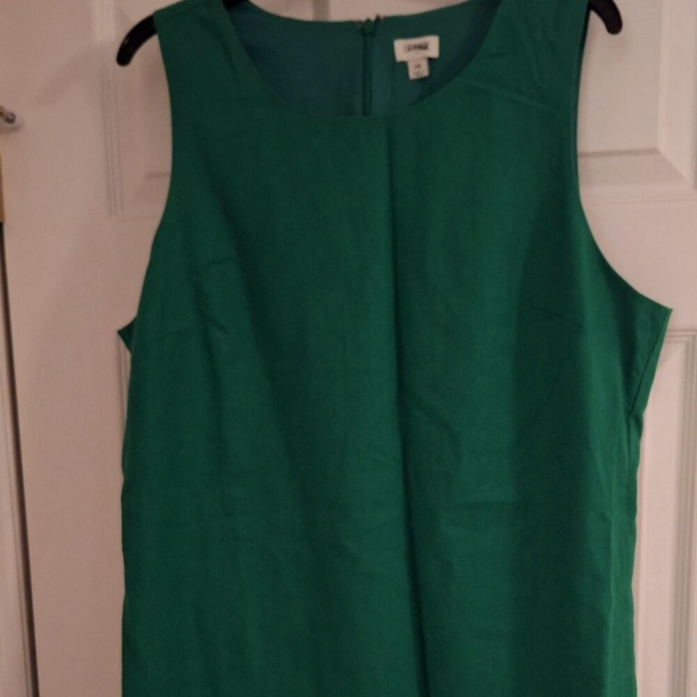 J Crew Factory GreeN Linen Dress
